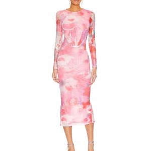 Bardot Lana Mesh Midi dress size small